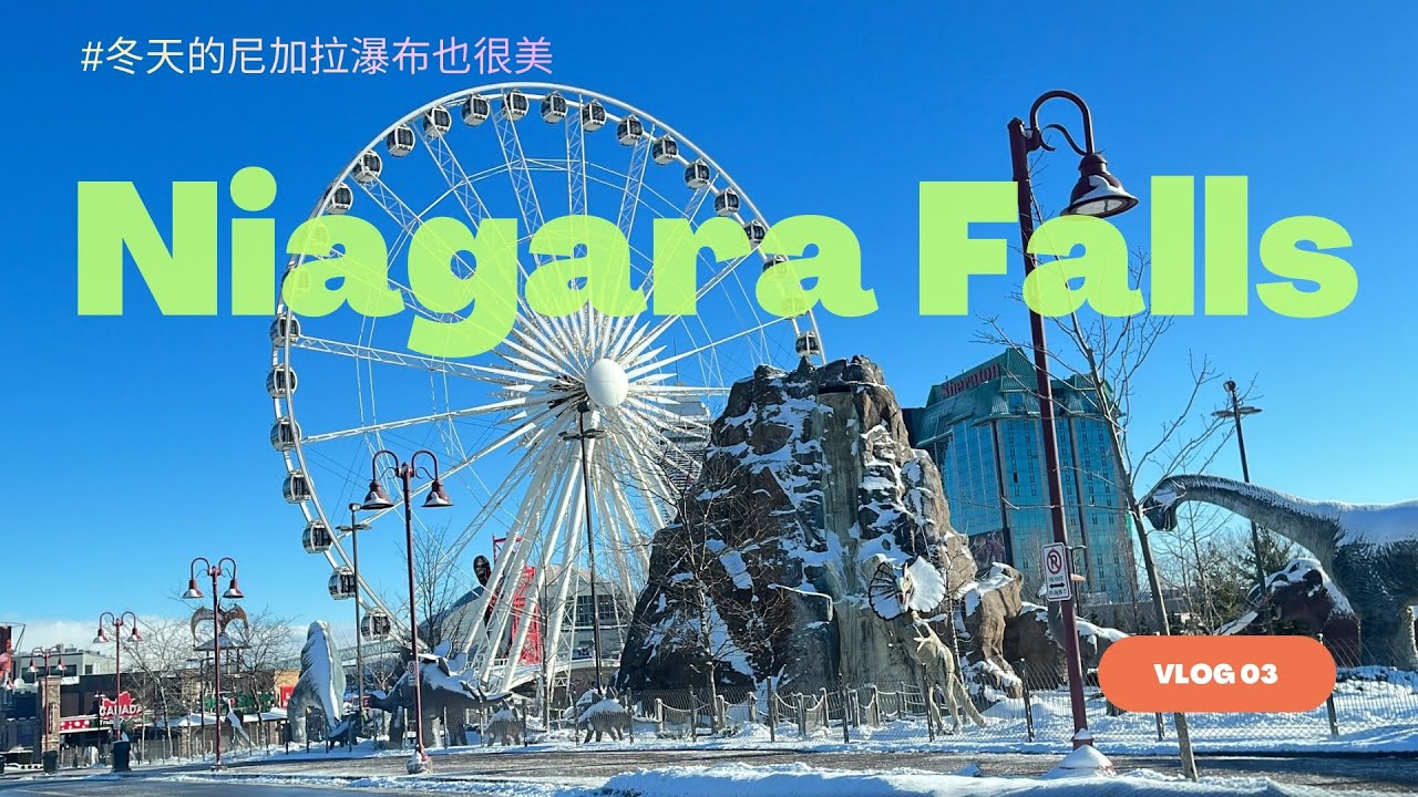 美國vlog #原來冬天的尼加拉瀑布長這樣