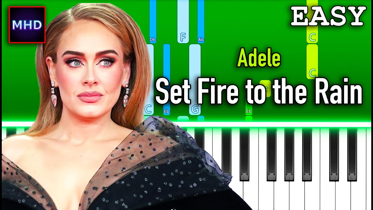 Adele - Set Fire to the Rain - Piano Tutorial