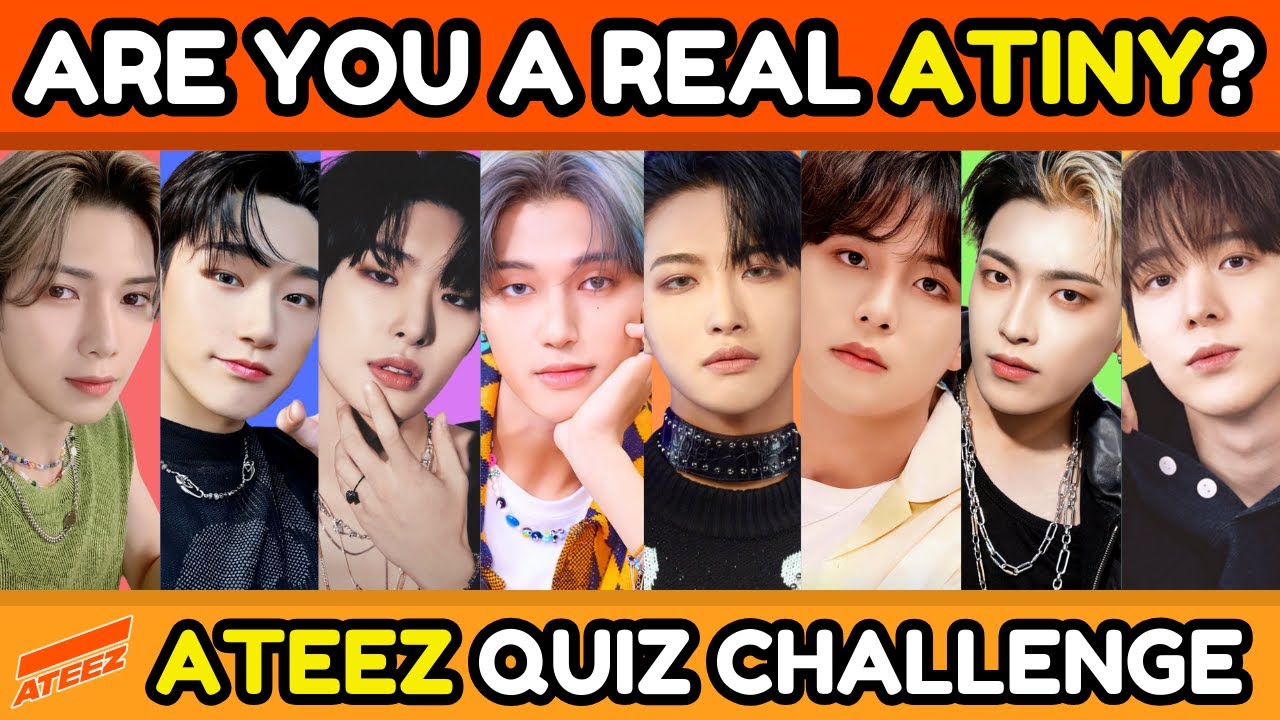 NEW ATEEZ QUIZ: Only Real ATINY Can Pass This Challenge 💙 KPOP GAME