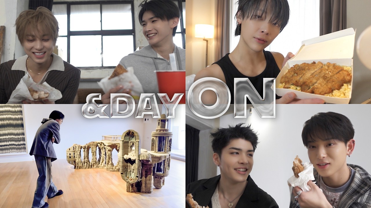 [&DAY ON/台湾vlog] お〜い!  &TEAMがお腹がすくvlogを撮ってきたよ！ | FUMA at the 美術館
