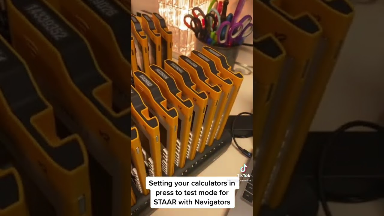 Setting TI-Nspires in Press-to-Test mode for STAAR using Navigators