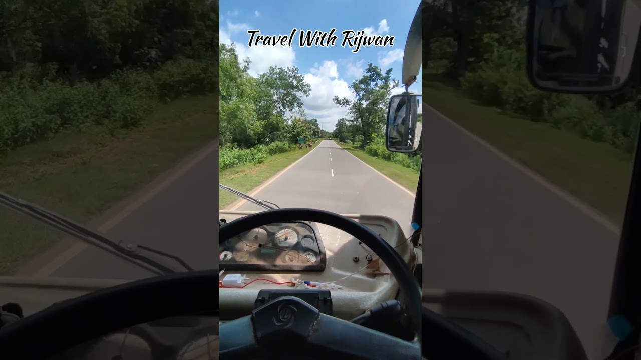 Bus cabin view driving vibe #buses #travel #luxurybus #driver #tourist #busesofindia #instabus #bus