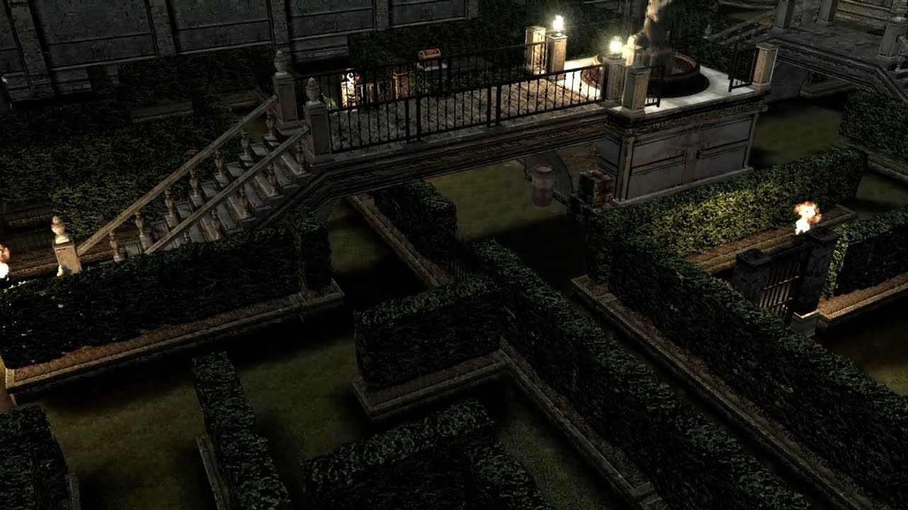 RE4 UHD 3-2 Castle (Pro): Garden Maze, Salazar's cute pets; 100% Hit Ratio, No damage.