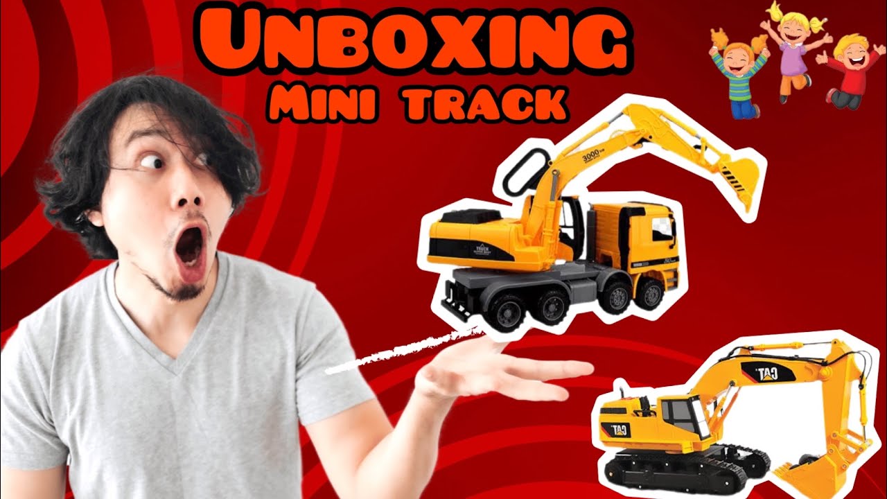 Mini Engineering Vehicles Unboxing 🚜 | mini tracks | A set of 4 vehicles 🙀 #minitrack #unboxing