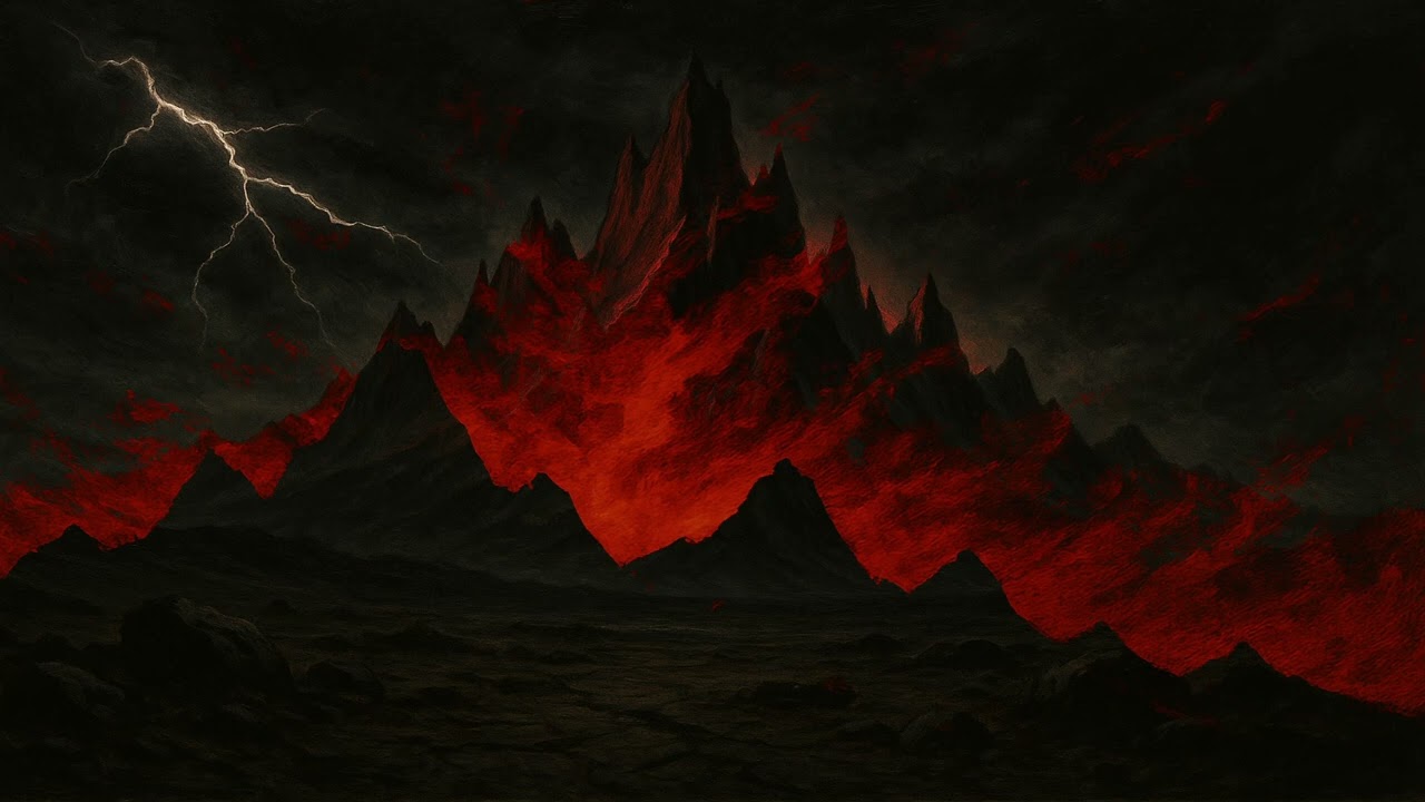 Stormy Mountain Pass Ambience | Lightning & Thunder  | Sounds for D&D