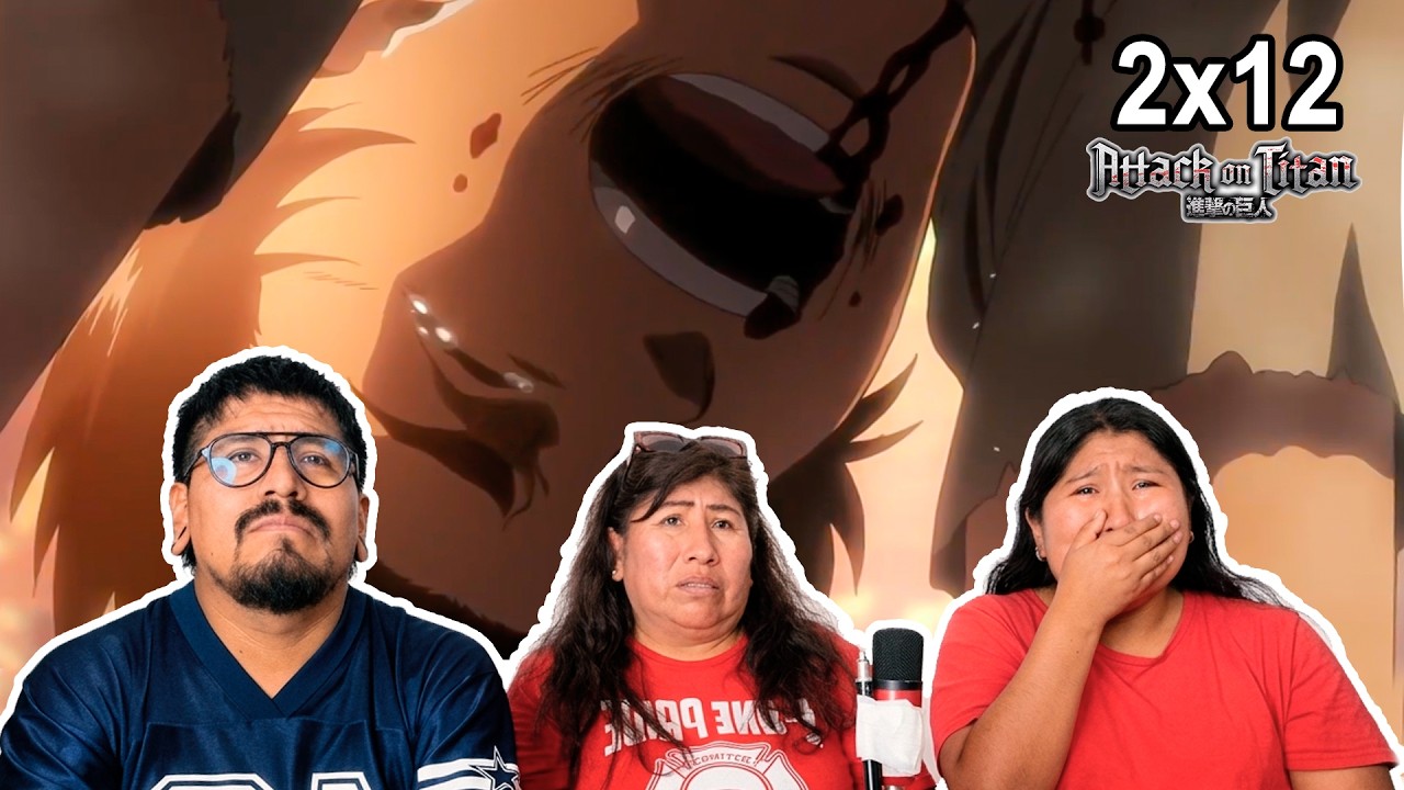 Eren..!🥹 Les muestro a mi familia Attack on Titan por primera vez 2X12