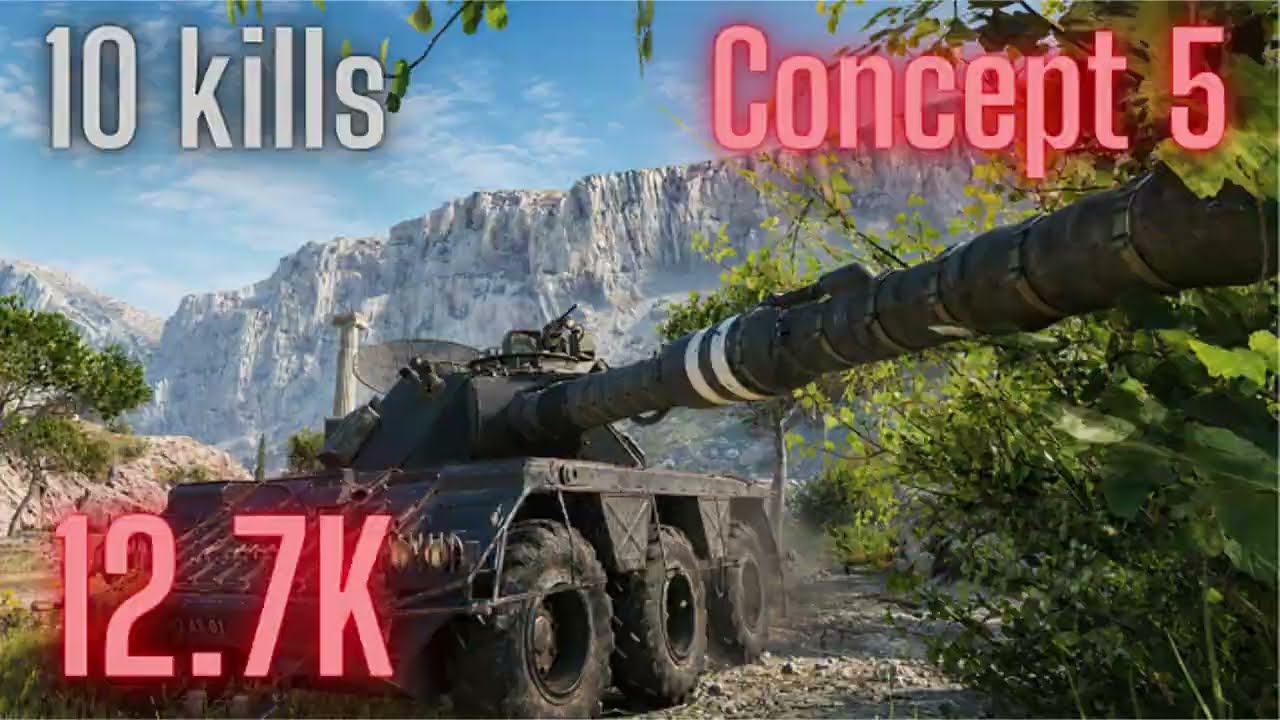 Concept 5 | God Mode | 12.7K and 10 kills | World of Tanks