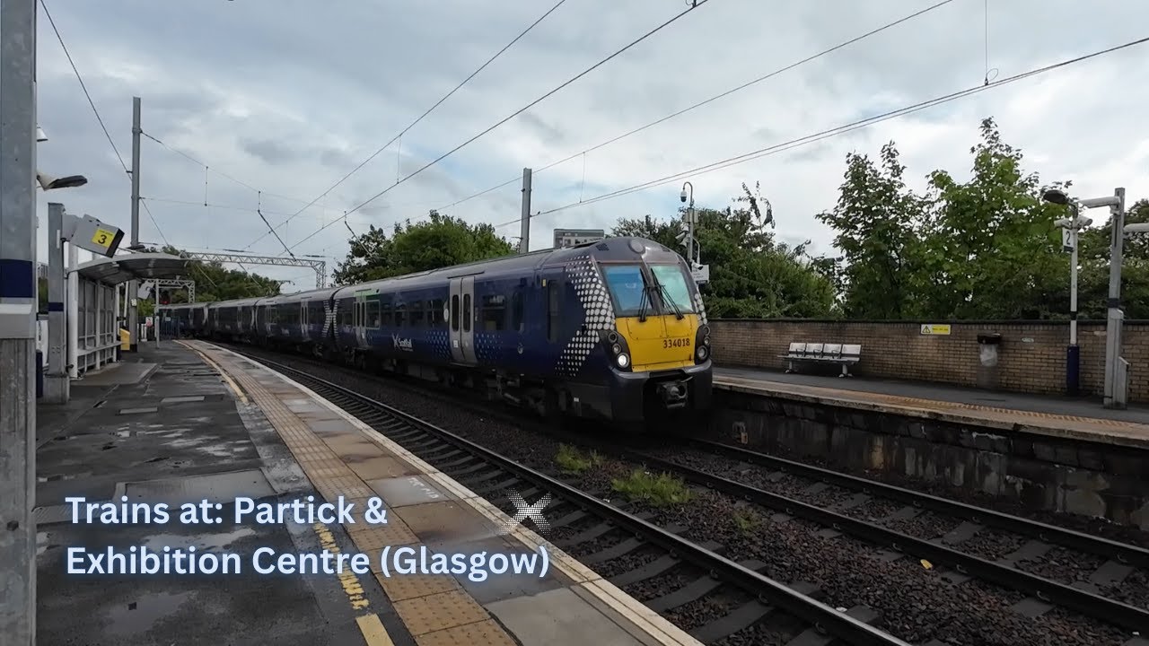 Trains at Partick and Exhibition Centre (Glasgow) 03.07.25