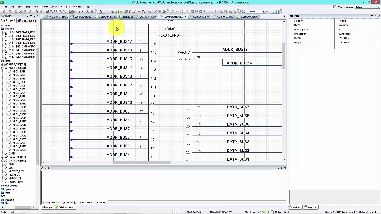 Mentor Graphics PADS VX 2.3: Способы подключения цепей к шине