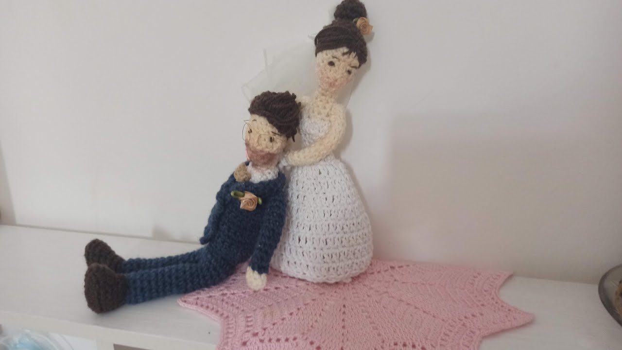 Sposi amigurumi uncinetto matrimonio crochet  newlyeds just married