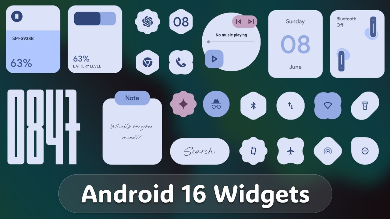 Try Android 16 Material 3 Expressive Widgets!