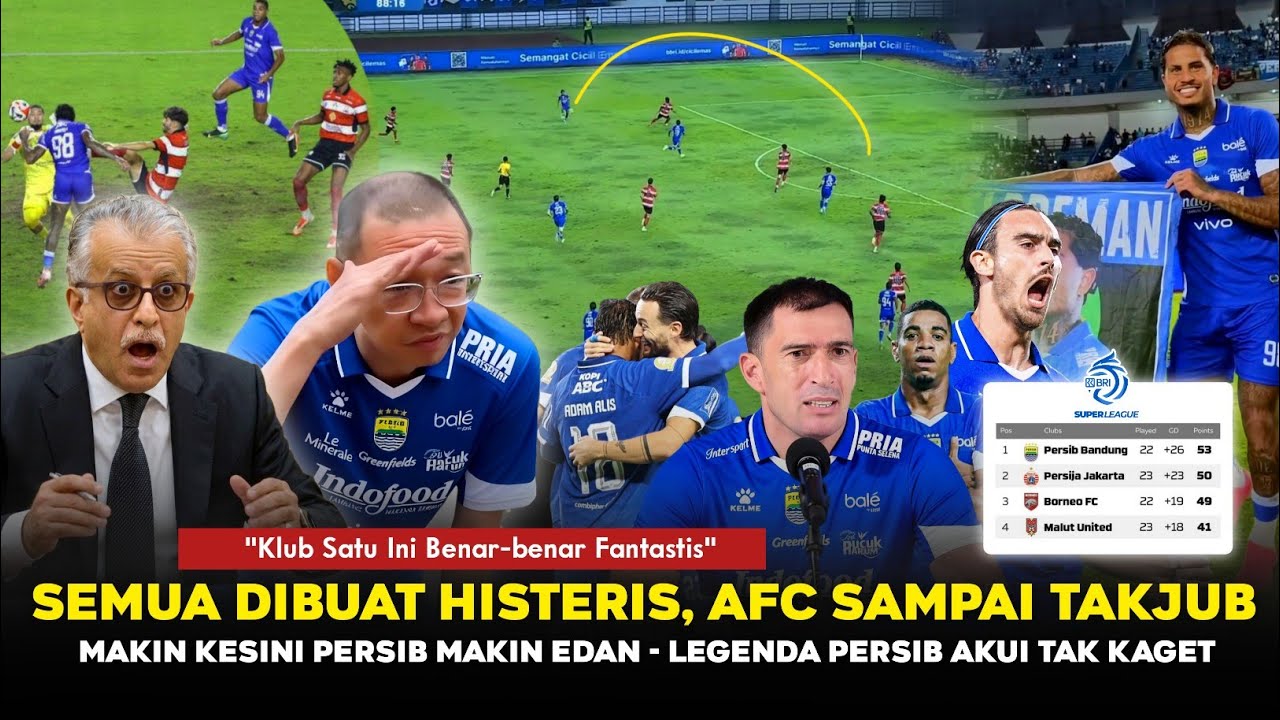 🔴SEMUA KAGET TAK PERCAYA‼️Rival Makin Kepanasan, AFC Sampai Takjub, Persib Pimpin puncak klasemen🔥