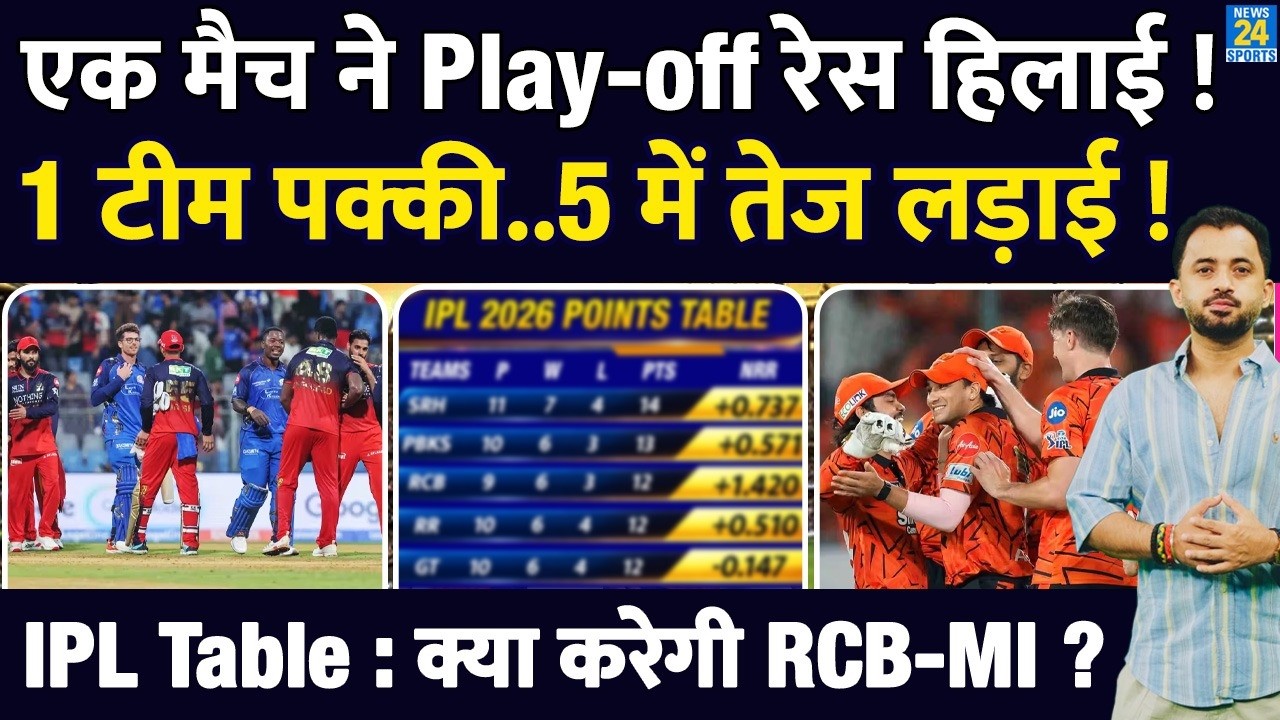 IPL 2026 : SRH Vs PBKS ने Playoff Race हिलाई | Points Table | RCB | MI | CSK | RR | Scenario