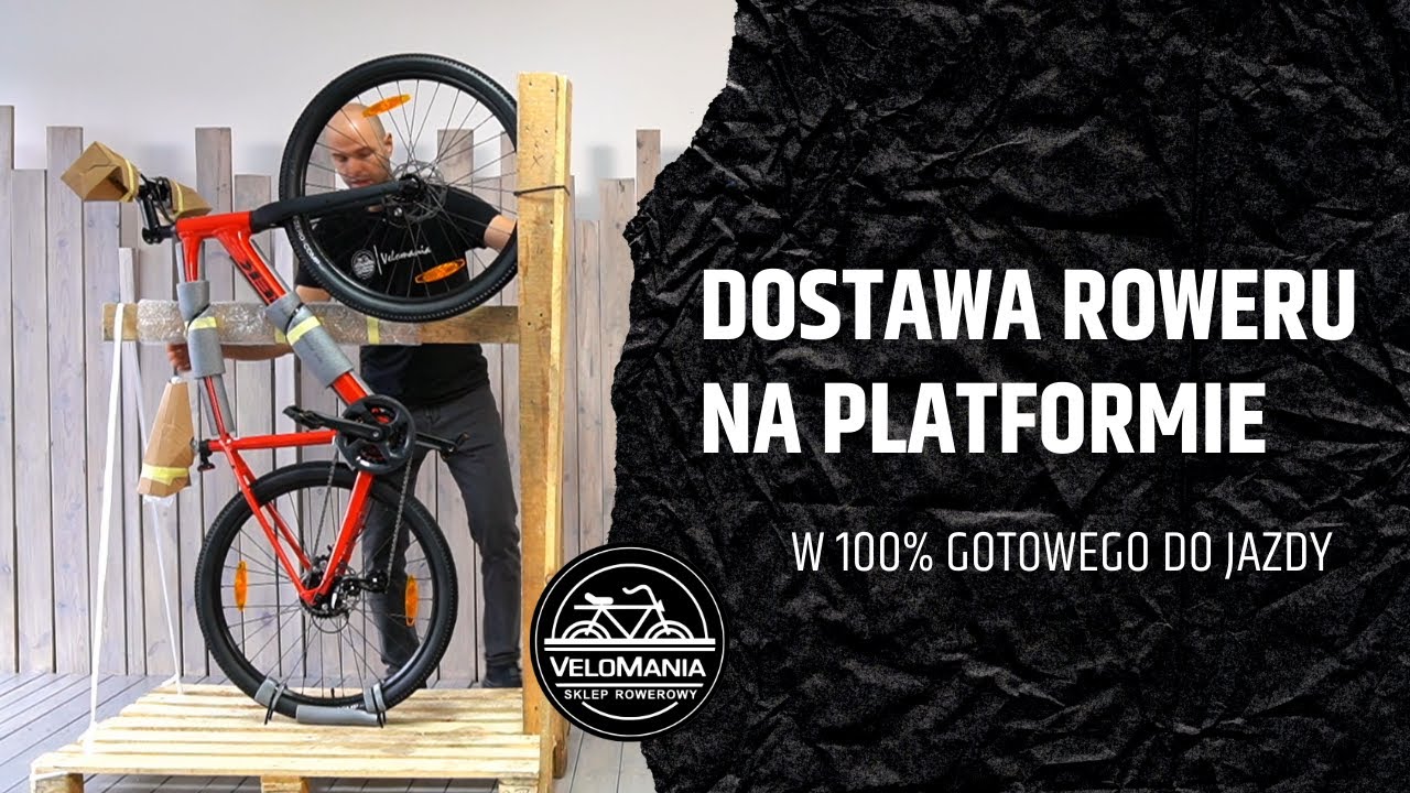 Dostawa roweru w 100% gotowego do jazdy na platformie