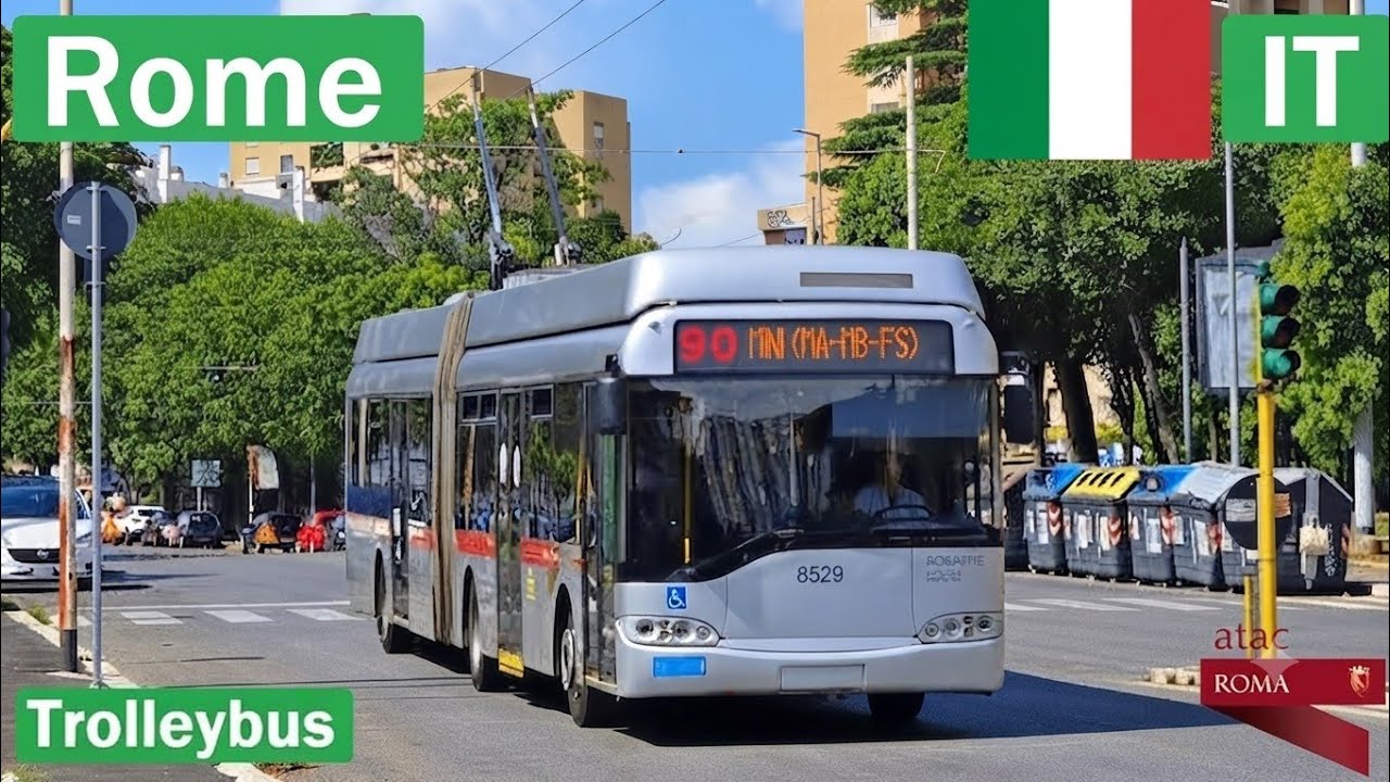🇮🇹 ROME TROLLEYBUS 2024 | Filobus di Roma【4K】