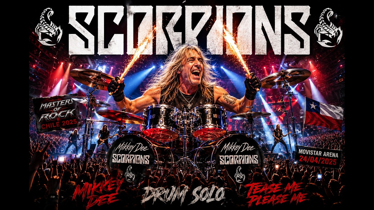 Scorpions - Mikkey Dee  Drum Solo / Tease me ,Please me - Masters Of Rock ,Chile 24/04/2025