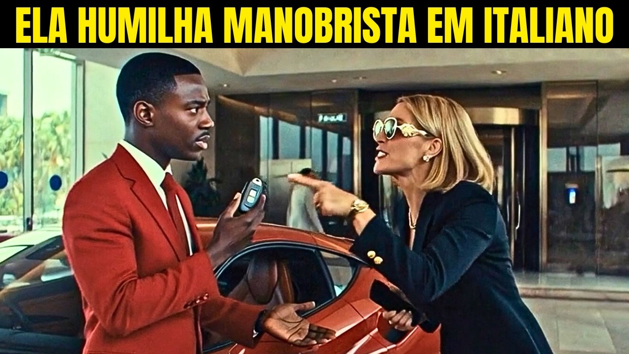 A Milionária Humilha Manobrista em Italiano… Até que ele respondeu em Italiano e Chocou a Todos