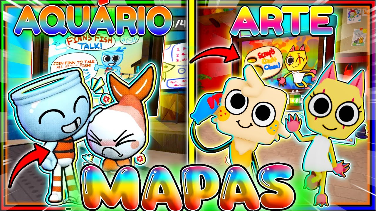 😱ENCONTRAMOS TODOS os NOVOS MAPAS da ATUALIZAÇÃO❗😲MAPA de ARTE e AQUÁRIO❗🎨🐟 ASSISTA AGORA❗ 👀✅