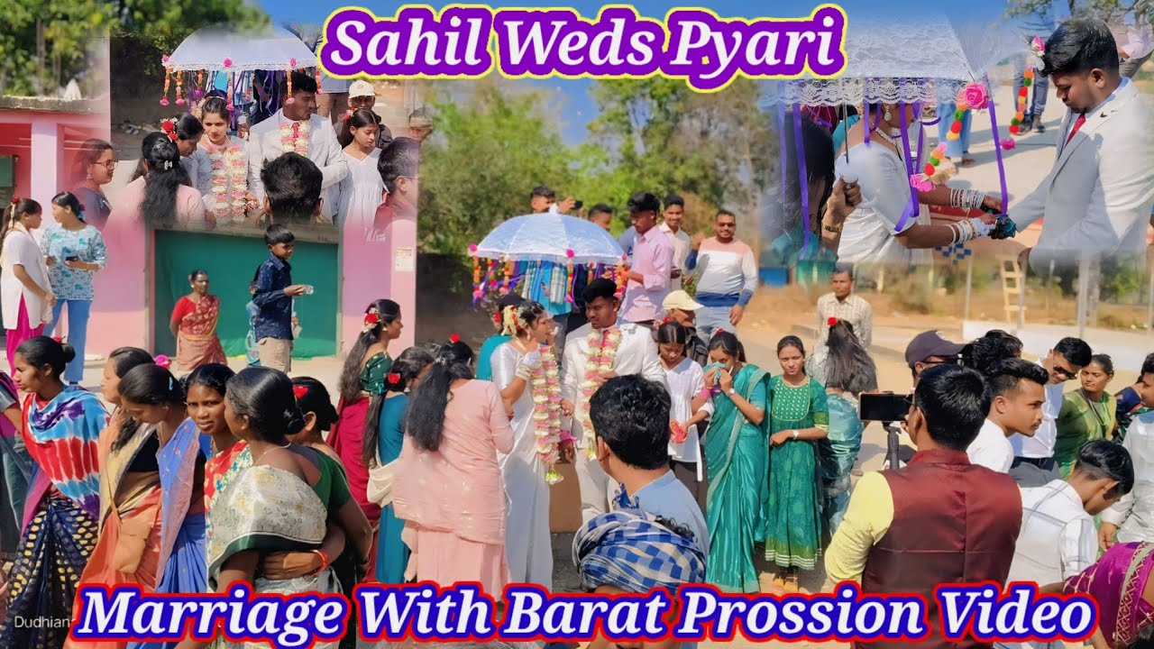 Sahil_Weds_Pyari_ll Marriage With Barat Prossion Video ll Christian Sadri Song