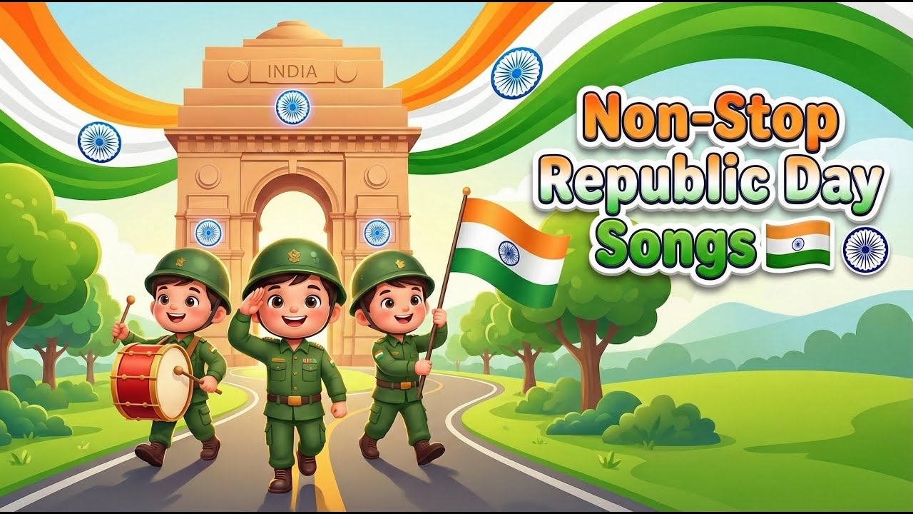 Non-Stop Best Patriotic Songs | Republic Day Rhymes |26 January Special Rhymes for Kids|गणतंत्र दिवस