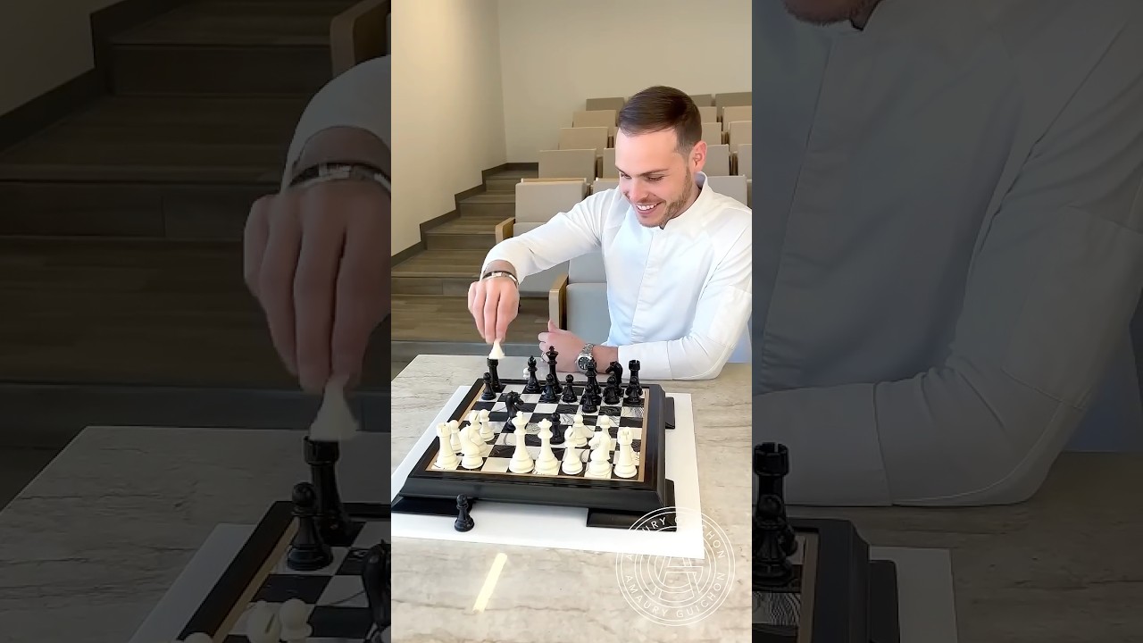 The Chessboard Game! ♟ A delicious triple chocolate cake in disguise. 🍫