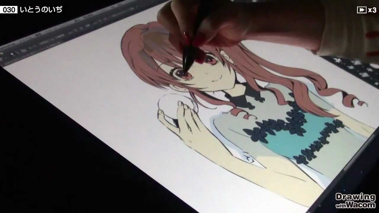 イラストレーター いとうのいぢ - Drawing with Wacom (DwW)