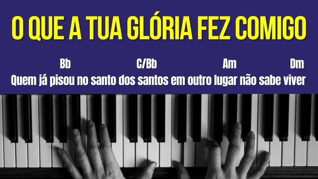O que a Tua Glória fez comigo | Fernanda Brum | Aula de Teclado