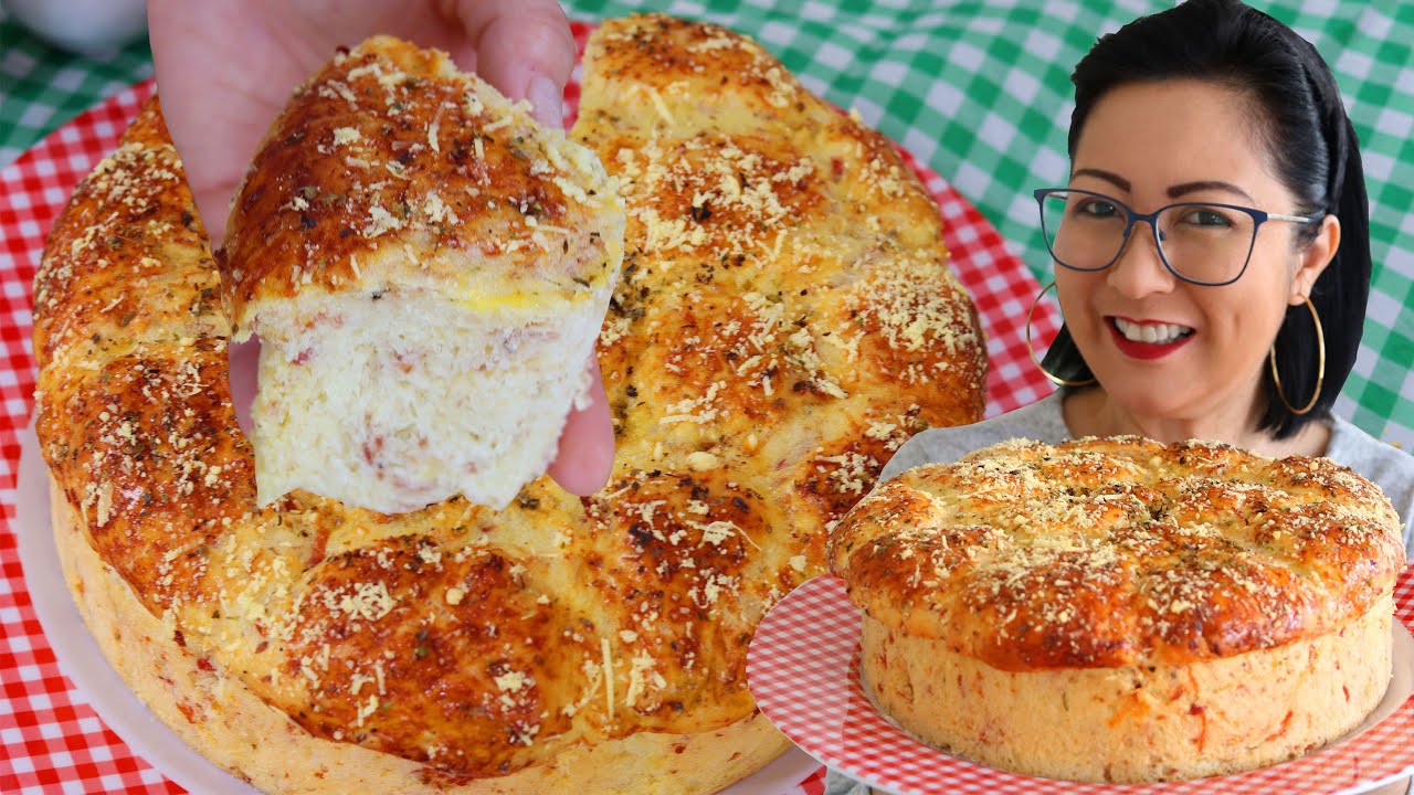 PÃO SALGADO DE COLHER FÁCIL - NÃO PRECISA SOVAR CRESCE BASTANTE E FICA PERFEITO PARA O SEU LANCHE