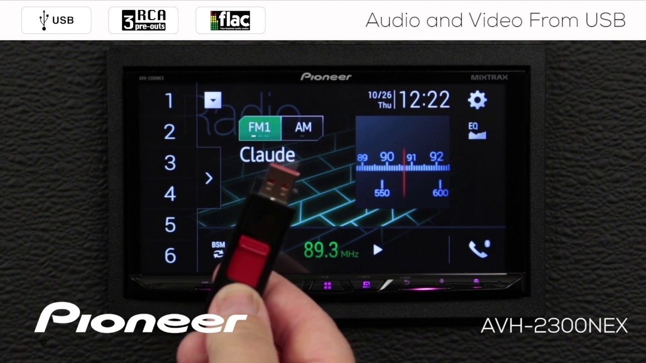 How To - Video and Audio from USB on Pioneer AVH-EX In Dash Receivers 2018