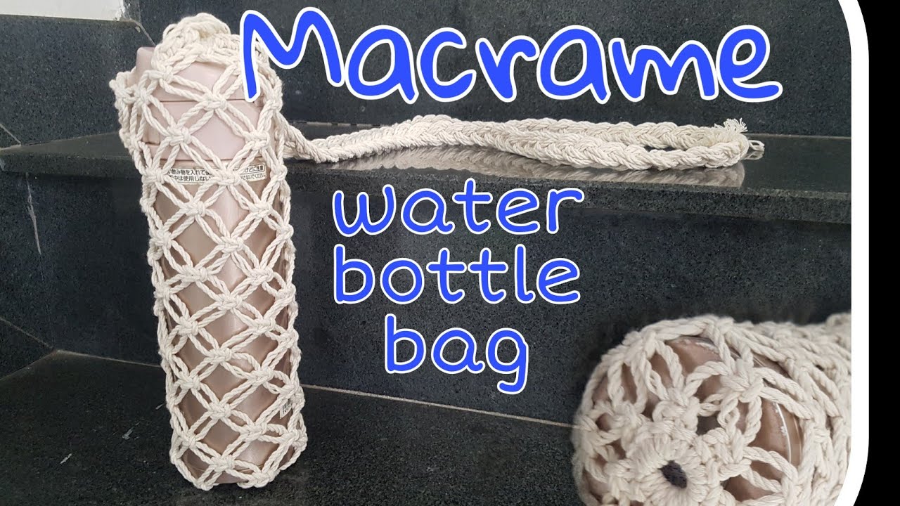 Macrame water bottle bag / DiY craft