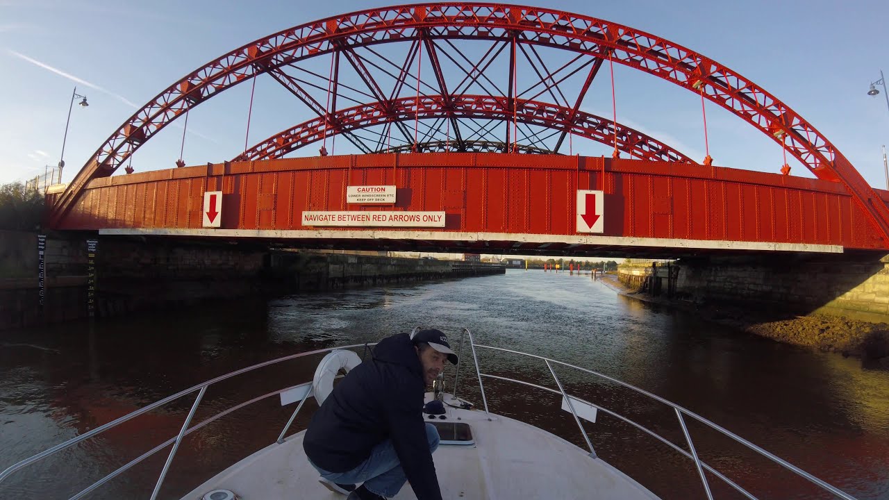 Going under Great Yarmouth Bridges