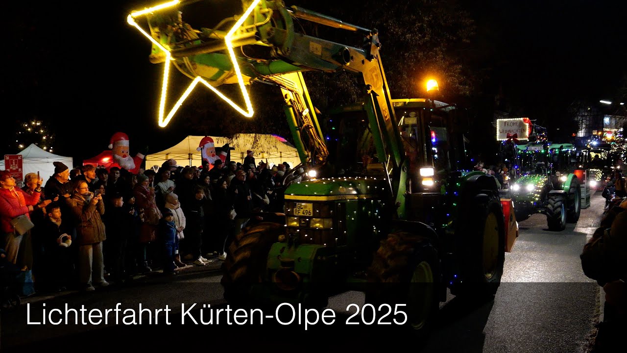 Die Lichterfahrt rund um Kürten-Olpe 2025.