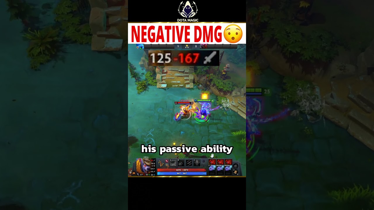 It kinda works like Ursa passive ability 🤔#dota2