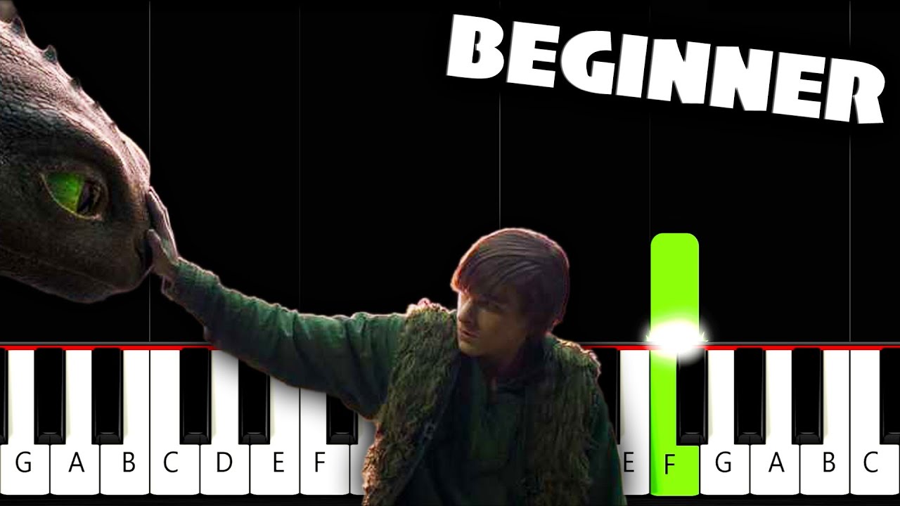 Test Drive (How To Train Your Dragon) - BEGINNER Piano Tutorial