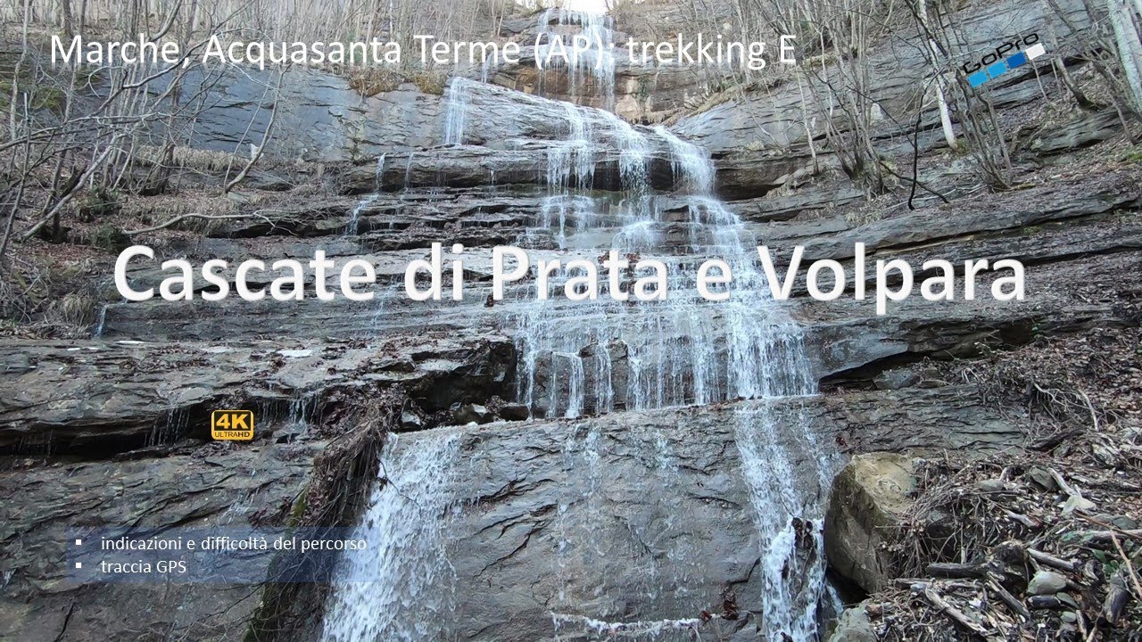 Cascate di Prata e Volpara. Marche, Monti della Laga: trekking E