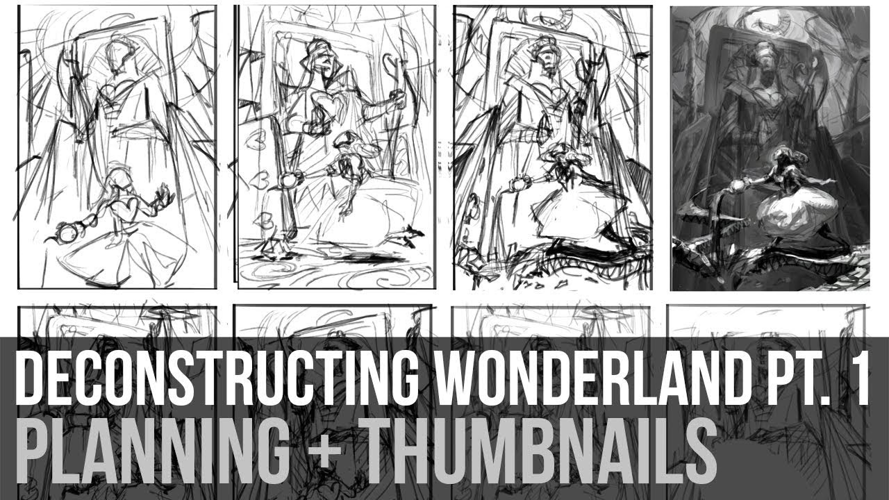 Re-Paint Part One | Planning, Thumbnails + Reference