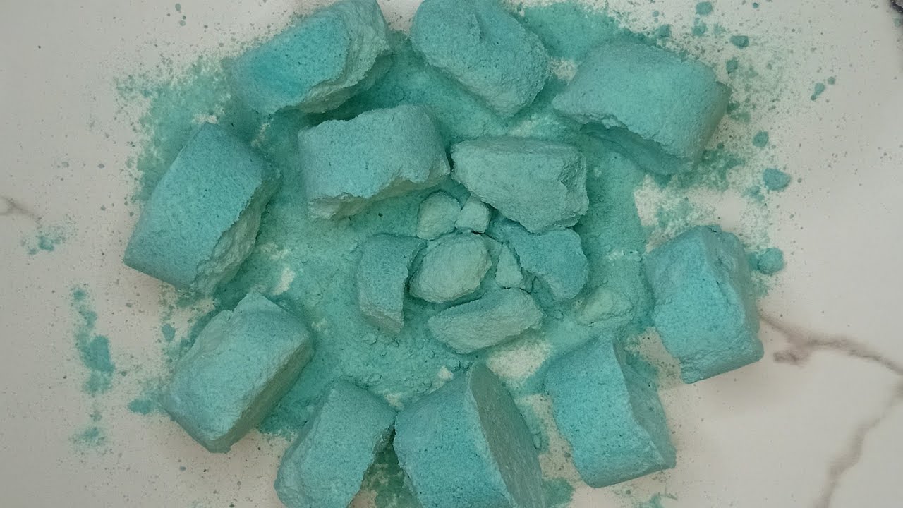 💚 Green Rocks Baking Soda ASMR
