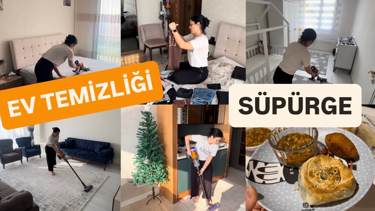 EVİ TOPLADIM ✅ SÜPÜRGE YAPTIM 👍🏻 DYSON SERVİSTE 😢 İÇLİ KÖFTE VE BÖREK 💁🏻‍♀️ TEMİZLİK MOTİVASYON VLOG