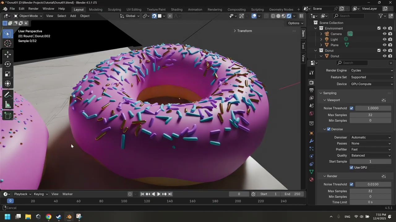 Donut Render Demo