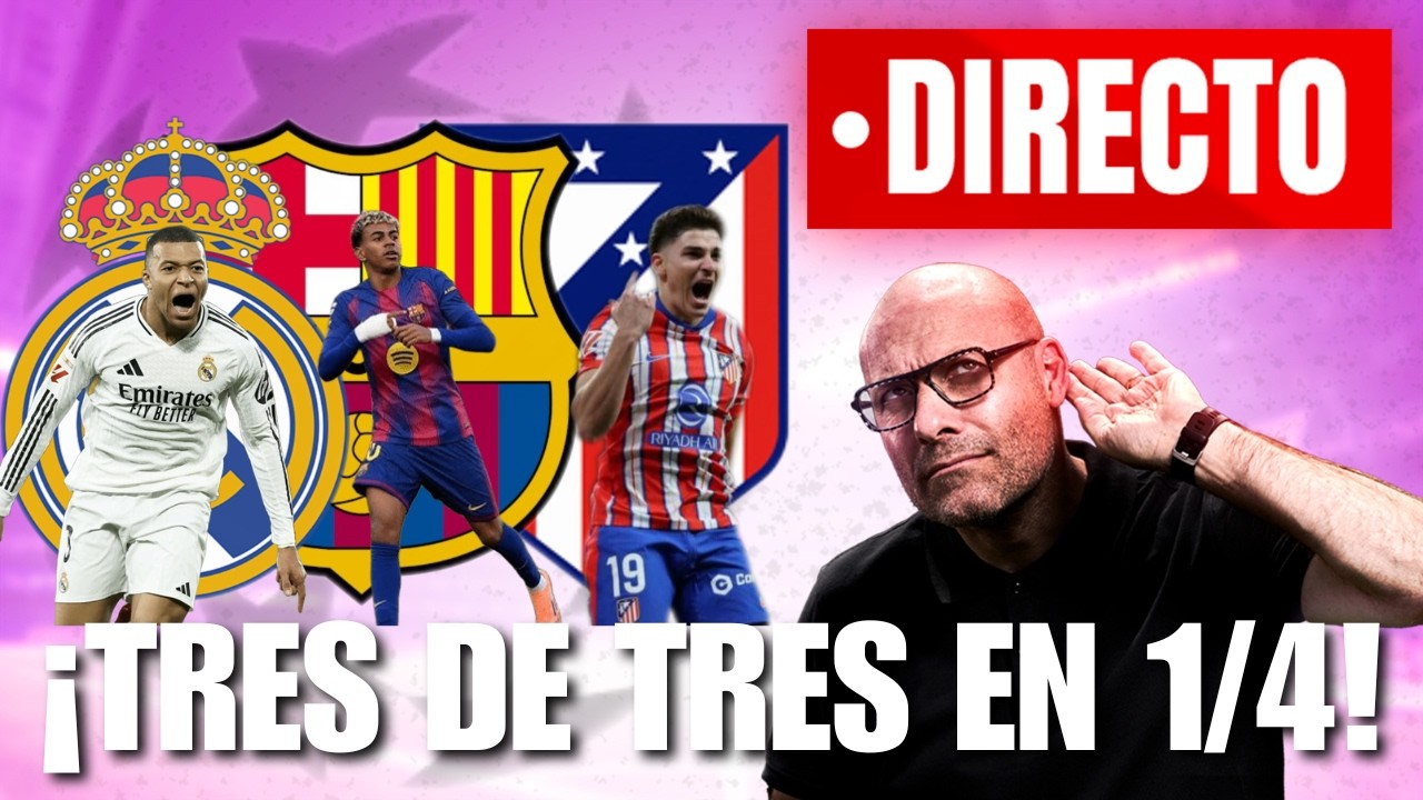 🚨¡TRES DE TRES EN 1/4! 🚨