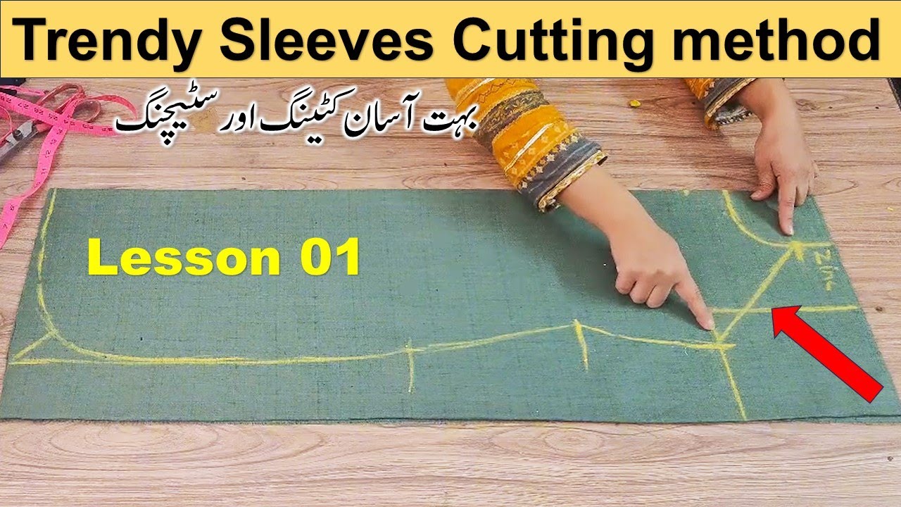 Shirt Raglan sleeves cutting and stitching method easy class || Raglan trendy sleeves cutting method