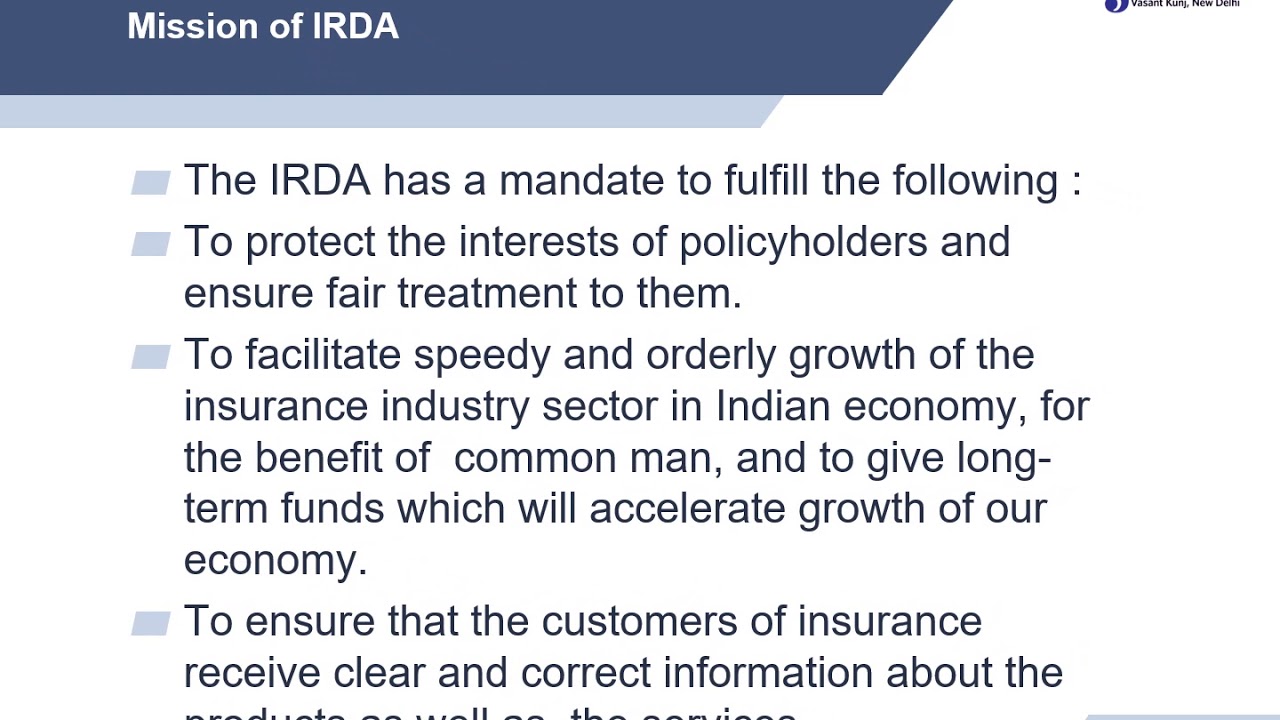 Constitution of IRDA