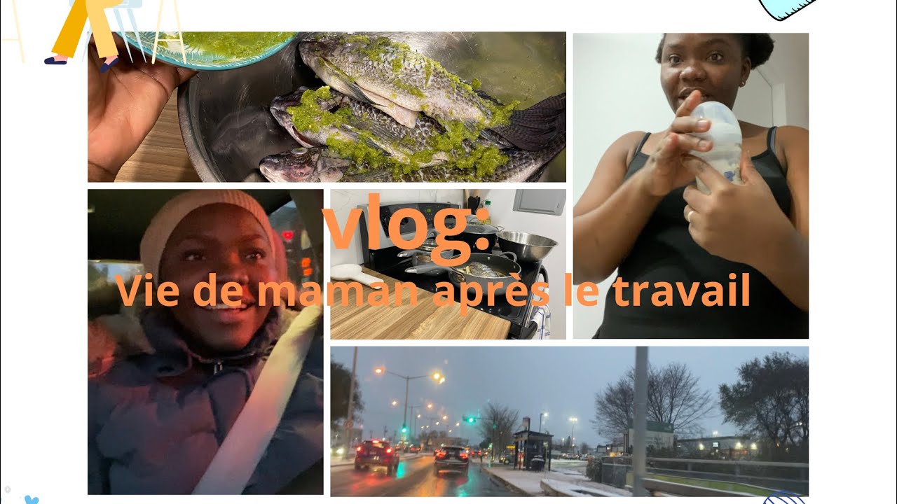 VLOG : vie de maman après le boulot//Il neige déjà 🥶