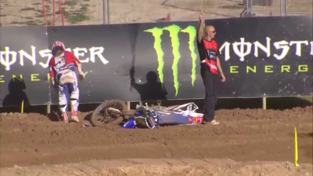 MXoN 2014 Jeremy Martin Crash - Monster Energy FIM Motocross of Nations