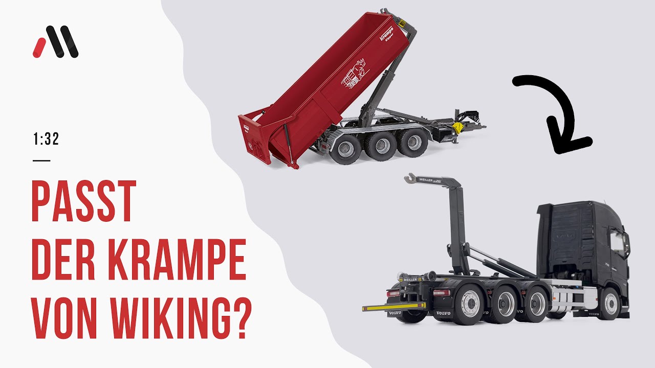 Volvo Hakenlift & Container im Maßstab 1:32