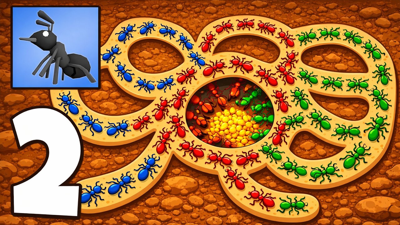 🐜Empire of Ants Idle Game Gameplay Walkthrough Part 2 – Build the Ant Empire! (Android,iOS)
