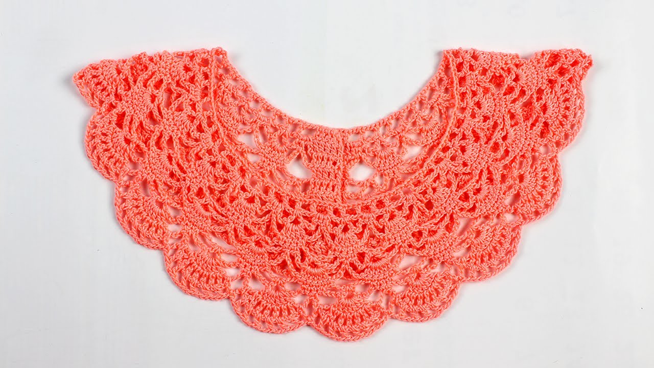 Very easy crochet collar | crochet neck design | কুশিকাটার গলাার ডিজাইন-56