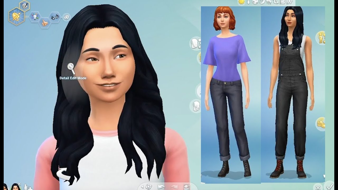 The Sims 4 -- Making my friends who are different types of ethnicities.