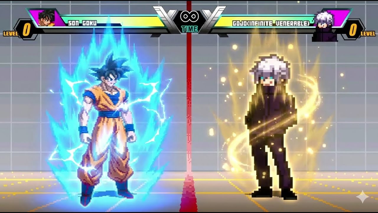 Goku vs Gojo (The One Above All–Strongest Sorcerer) | Saiyan vs Absolute Infinity |JumpForceMugen V6