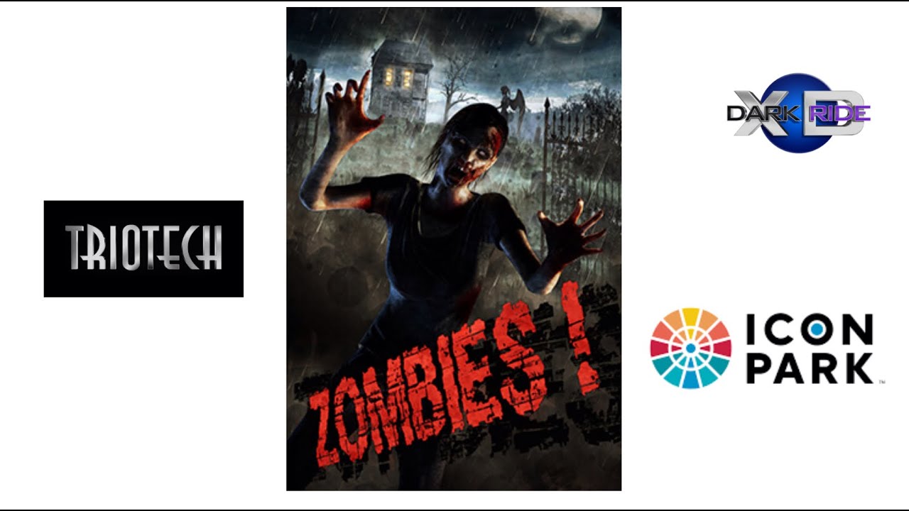 Zombies - XD Dark Ride - Triotech - Icon Park Orlando - 48600 Points 🧟‍♂️